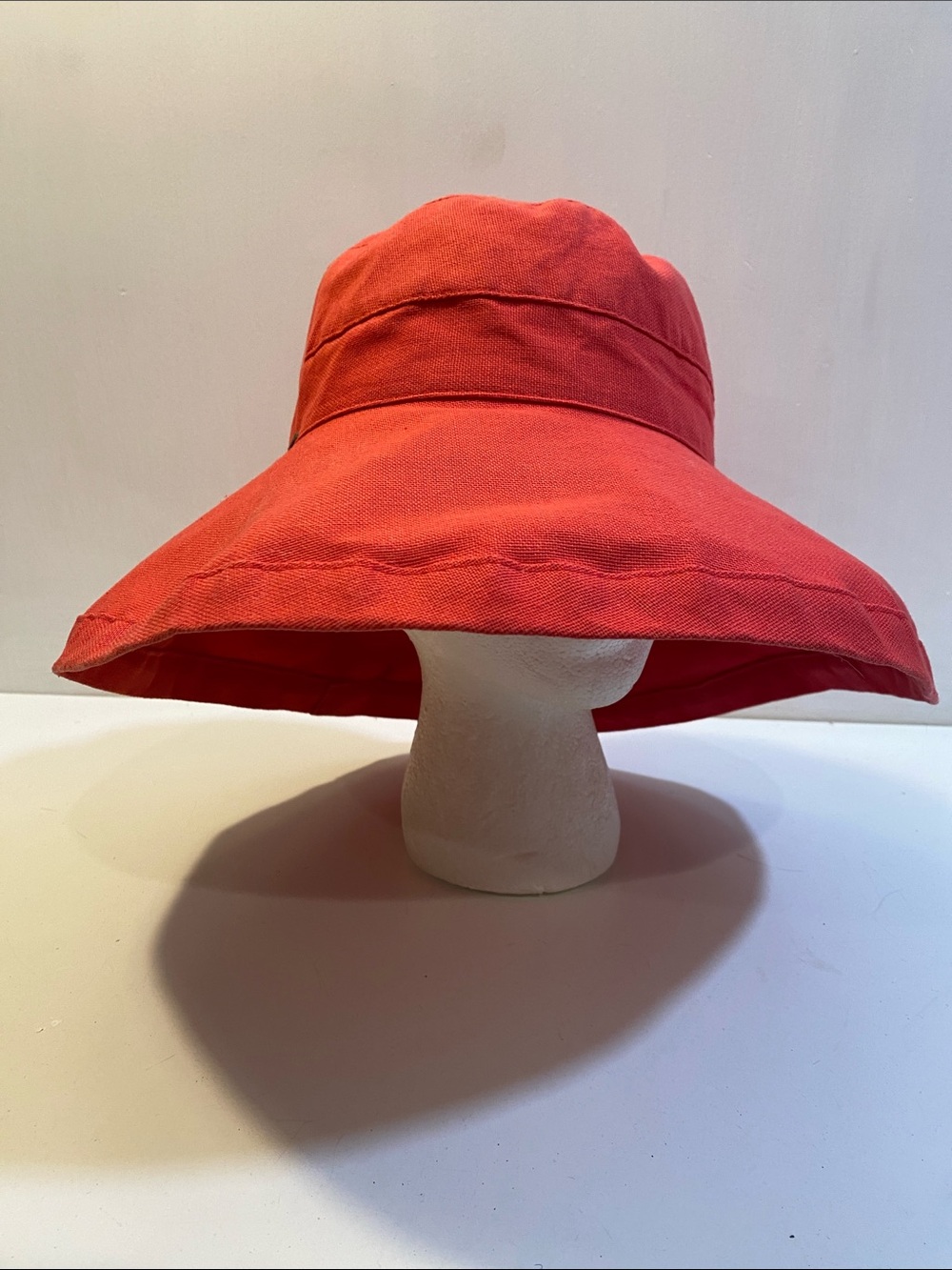 Scala Dorfman Women's Wide-Brim Red Sun Hat - Casual Summer Style